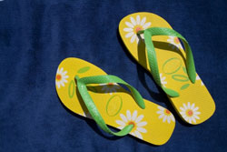 Sandali per l'estate di moda per il tempo libero.