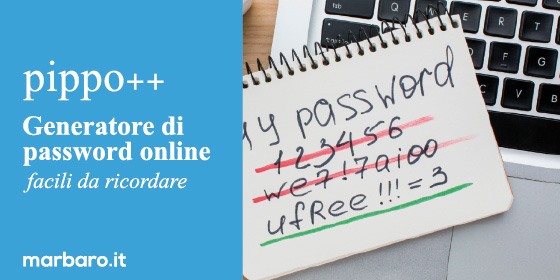 Generatore di password online facili da ricordare