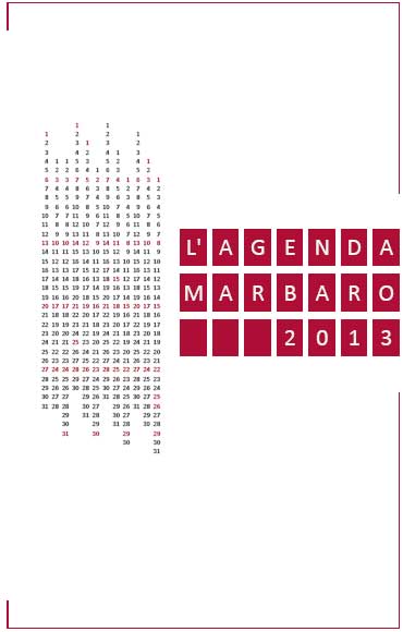 Agenda 2013 settimanale