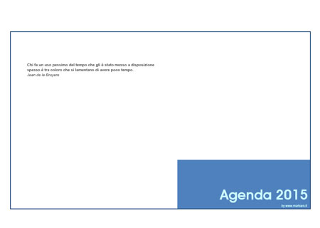 Agenda 2015 da tavolo