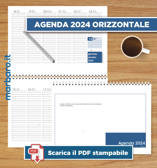 Agende 2024 da stampare: scarica adesso la tua agenda per il 2024