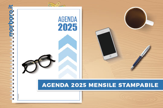 Agenda 2025 mensile stampabile