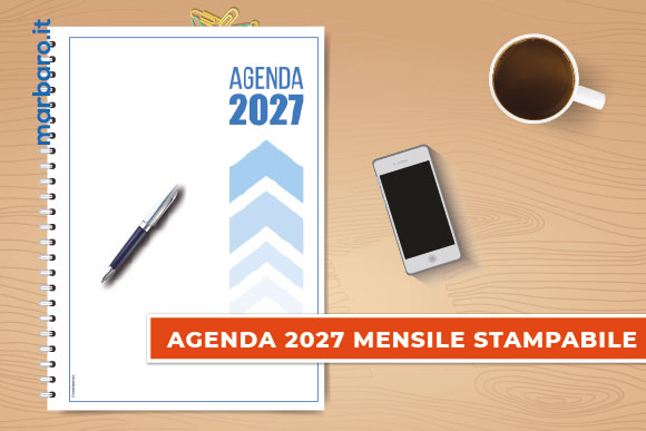Agenda 2027 mensile stampabile