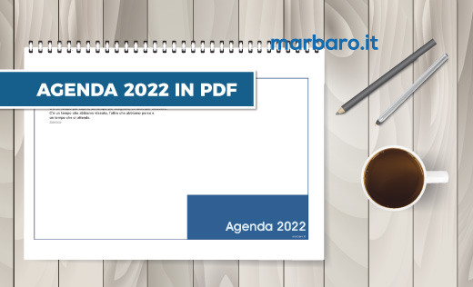 Agenda da tavolo 2022 PDF da stampare