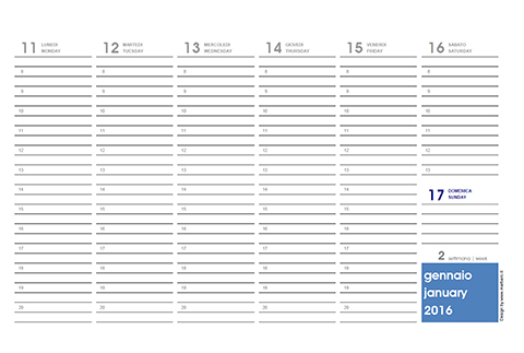 Agenda 16 Da Tavolo In Pdf Da Stampare