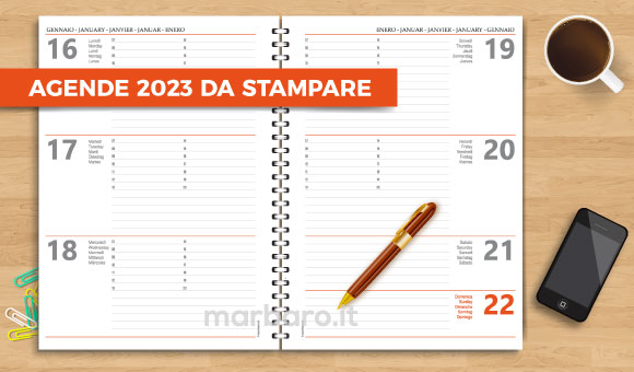 Agende 2023 in PDF da stampare Agende 2023 in PDF da stampare