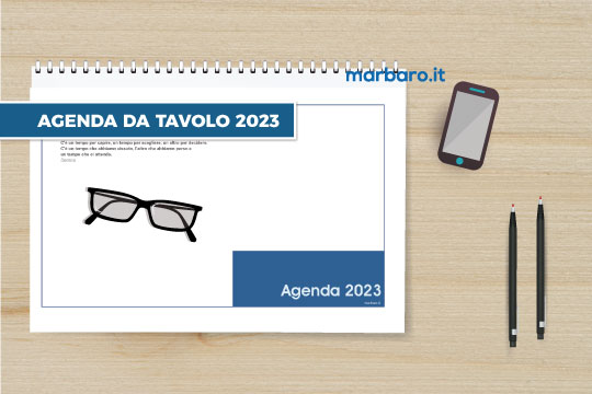 Agende 2023 da tavolo stampabili