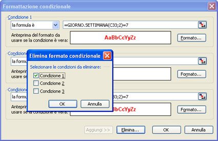 Eliminare la Formattazione Condizionale ad una cella