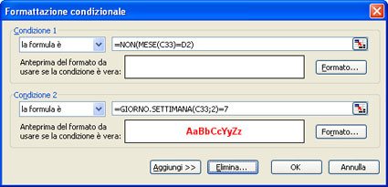 Ordinare le regole della Formattazione Condizionale ad una cella