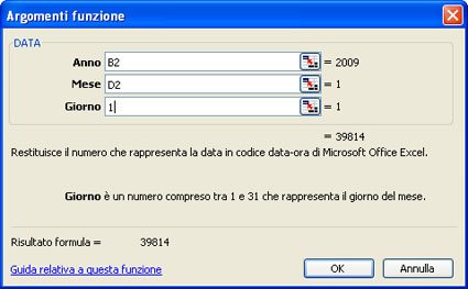 Excel realizzare un calendario