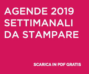 Agende 2019 da stampare