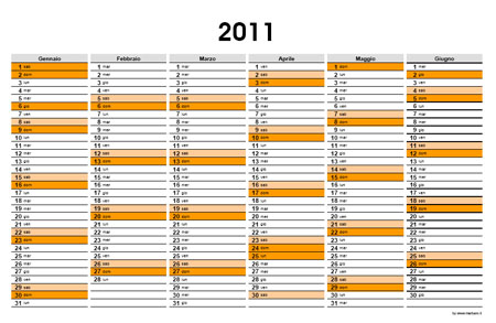 Planner 2011 semestrale
