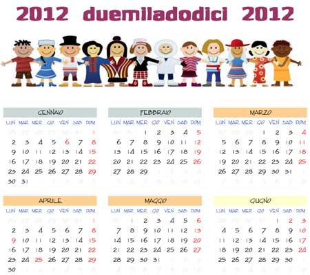 Calendario annuale 2012