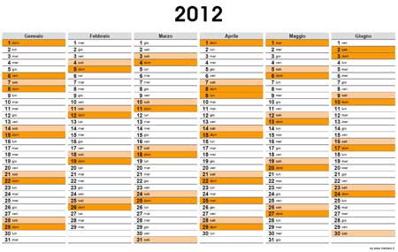 Planner 2012 semestrale