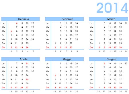 Calendari 2014