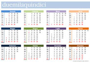 Calendari 2015 annuali