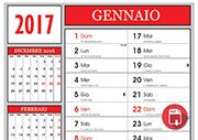 Calendari 2017 santi e lune