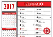 Calendari 2017 santi e lune