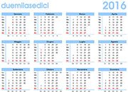 Calendari annuali 2016
