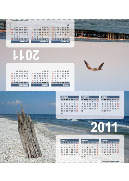 Calendario 2011 da tavolo