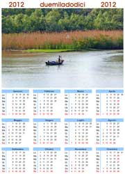 Calendario 2012 con foto paesaggi