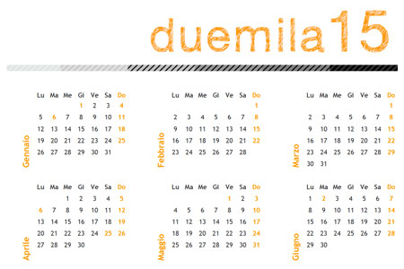 Calendario annuale 2015