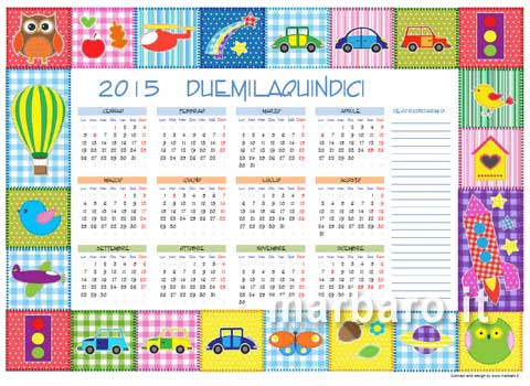 Calendario 2015 bambini