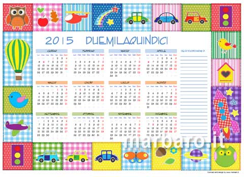 Calendario 15 Per Bambini Da Stampare