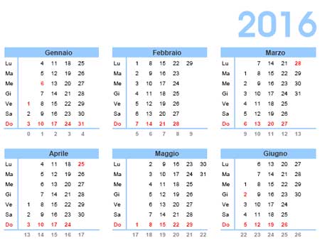 calendario 2016 da scaricare