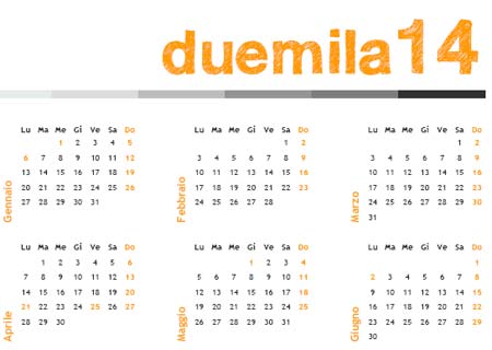 Calendario annuale 2014