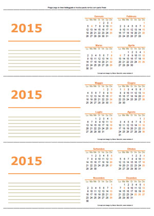 Calendari 2015 da scrivania