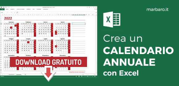 Calendario Excel da scaricare gratis