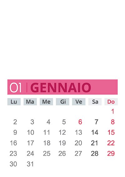 Calendario 2017 personalizzabile