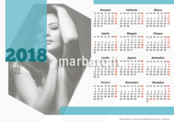 Calendario 2018 illustrato A3