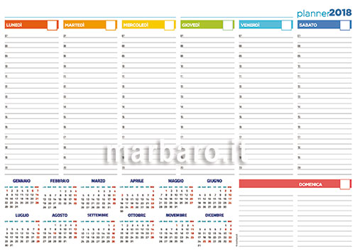 planner mensile da