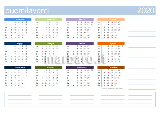 Calendario Da Stampare 10 Calendari Da Scaricare In Pdf