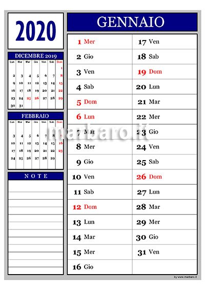 Calendario Mensile Da Stampare Scarica Gratis Il Pdf