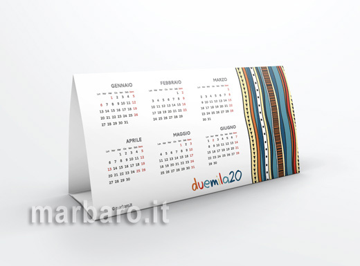 Calendario da tavolo 2020