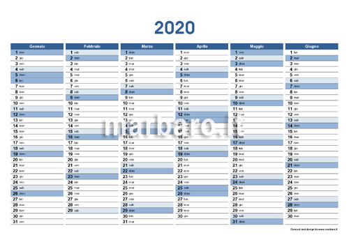 Planner 2020 Da Stampare Scarica Il Tuo Calendario Planner calendario semestrale stampabile 2021