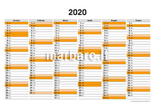 Planner 2020 stampabile gratis