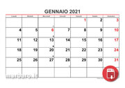 Calendari 2021 mensili da stampare