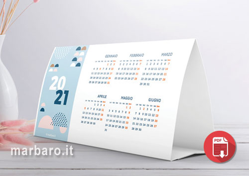 Calendari da tavolo 2021 da stampare