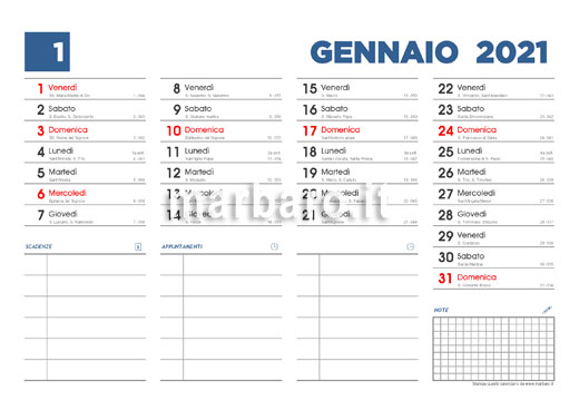 Calendario 2021 Con I Santi Del Giorno E Le Lune Da Stampare calendario 2021 con santi e lune pdf
