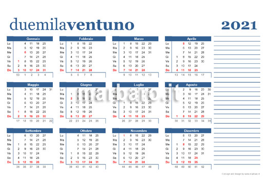 Calendario 21 Da Stampare Con Le Festivita Da Scaricare In Pdf