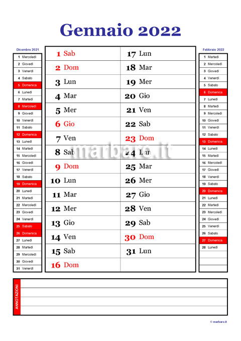 Calendario 2022 mensile olandese da stampare