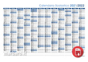 calendario scolastico da parete formato 100 x 70 cm Yohmoe® Calendario 2021/2022 calendario da parete per studenti e insegnanti anno scolastico 2021/22 piegato 