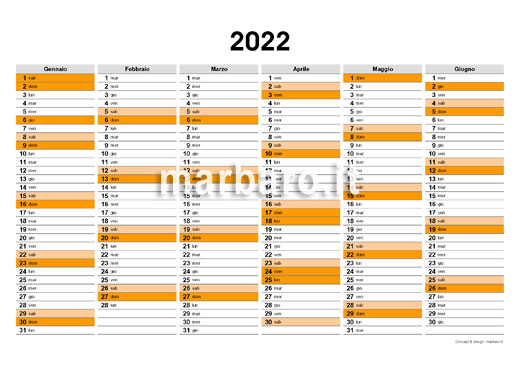 Planner 2022 da stampare gratis