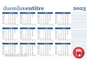 Calendari 2023 annuali in PDF
