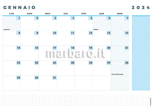 Calendario Marzo 2024 Stampabile Orizzontale Orizzontale Mensile