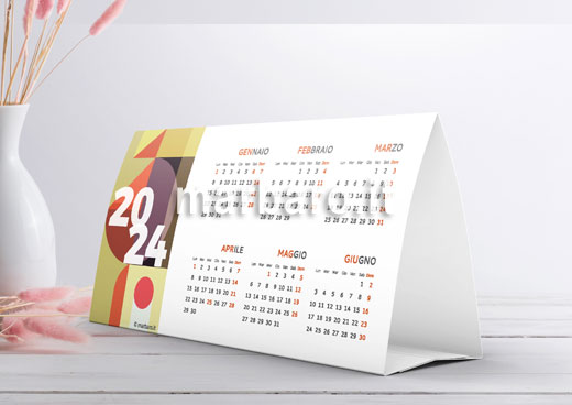 Calendario da tavolo 2024 annuale da stampare